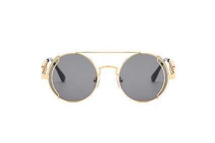 Buy Zeus Women Men Round Metal Frame Sunglasses Retro Vintage Cyberpunk Style Eyewear Online | Kogan.com
