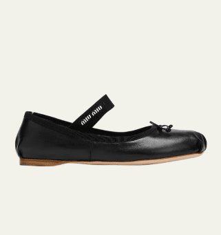 Leather Ballerina Flats